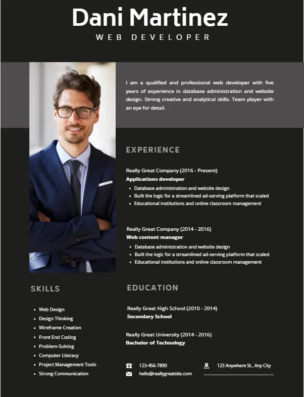 Executive CV Design